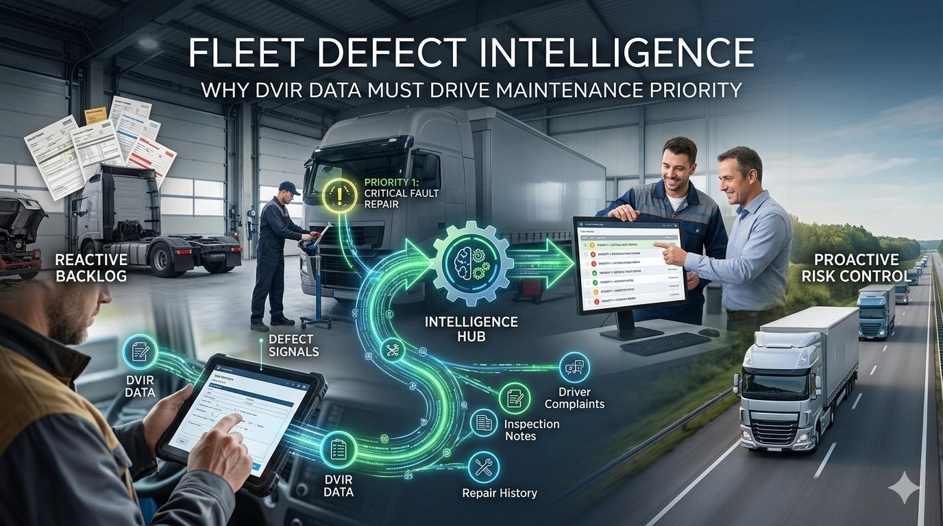 Fleet Defect Intelligence: Why DVIR Data Must Drive Maintenance Priority